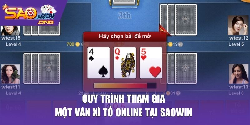 Quy trình 5 vòng cược xì tố tại SAOWIN